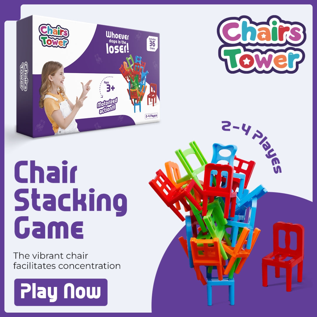 🔥Chairs Stacking Tower Balancing Game || 36 Pcs Chairs Toys Set💥