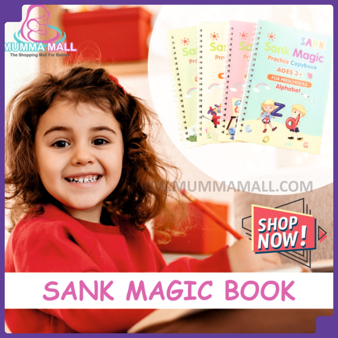 ✨Magic Practice Copybook📚, Buy 1 Set Get 1 Set Free🤩 (8 Book + 2 Pen+ 20 Refill +2 Grip)✍