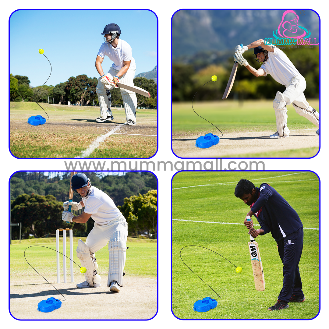 🏏Cricket Trainer Rebound Ball || Self  Cricket Practice Training Tool for Adults & Kids