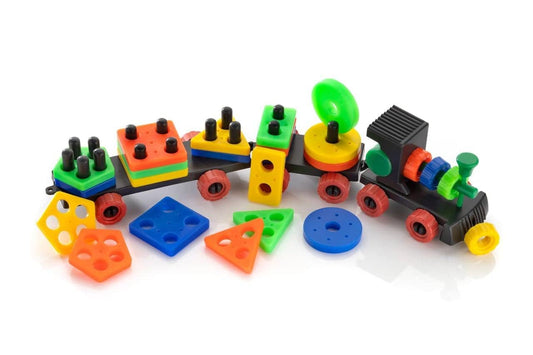 🚂Train with Shape Sorter & Pegs - Fine Motor Skills Toys🤩