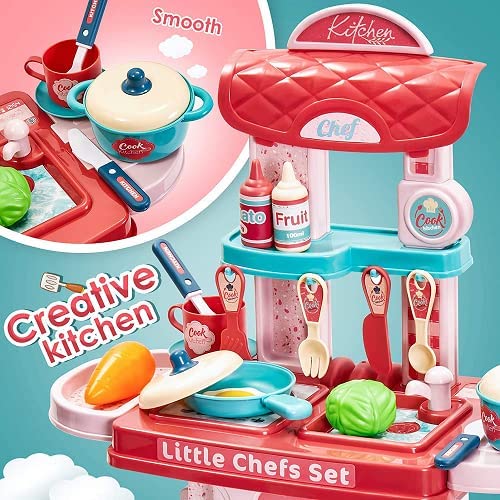 ✨🍽️Kitchen Set Toy In A Hand Bag For Kids || 2 in1 Little Chef Kitchen Play Toy Set for Kids👧