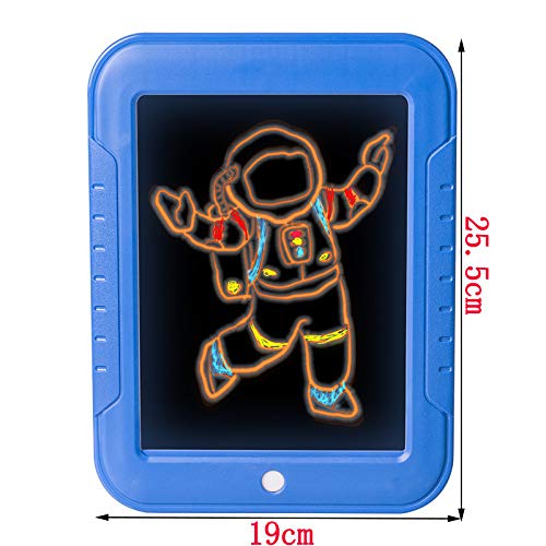 ✨Magic Sketch Drawing Pad For Kids🤩3D Light Up LED Glow Board || 3 Dual Side,30 Stencils and 8 Colorful Effects for Kids🧒