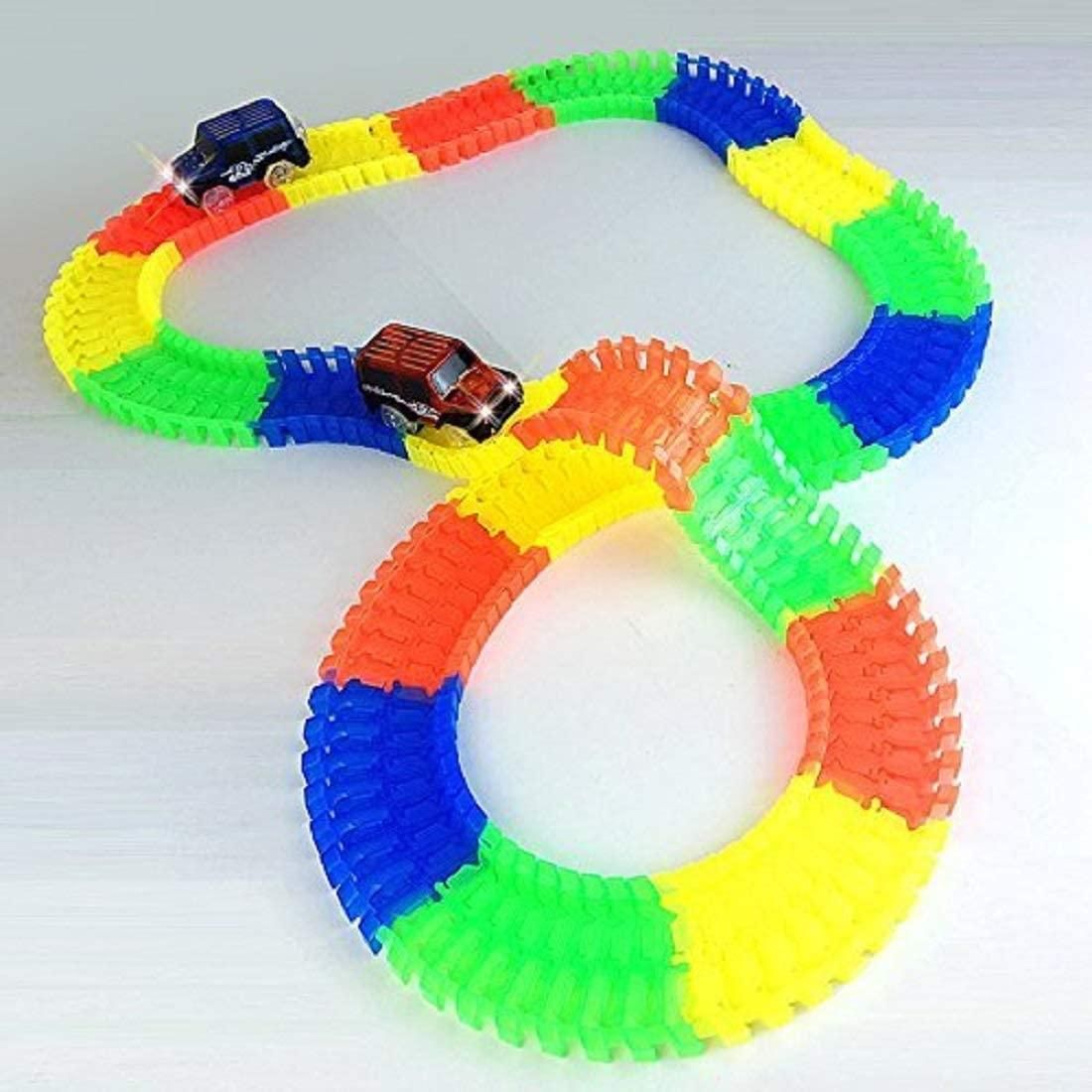 ✨Magic Race🏁Bend Flex and tracks🎢Toy Car for Kids👫