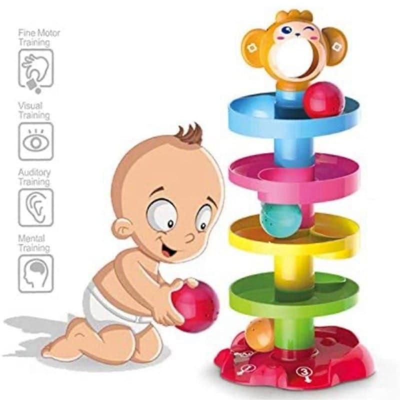 🌀5 Layer Ball Drop and Roll Swirling Tower for Baby🤩