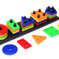 🌈Colourful Shape Plastic Puzzles Blocks🔥Logic Games🎯