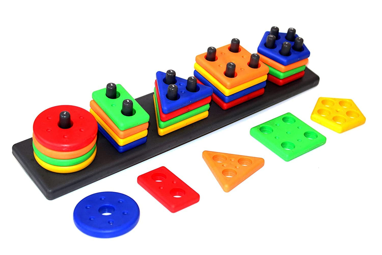 🌈Colourful Shape Plastic Puzzles Blocks🔥Logic Games🎯