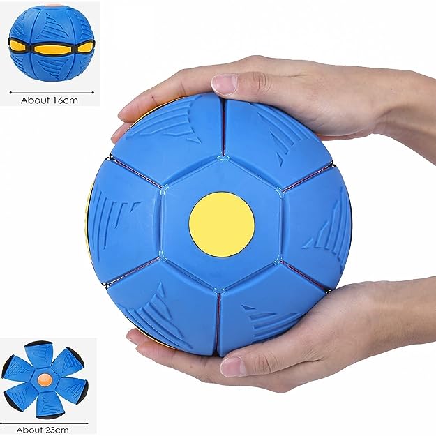 ✨Magic Football Flat Throw Ball⚽ 3 Led Lights Hover Soccer Ball Mumma Mall Toy🤩🎉