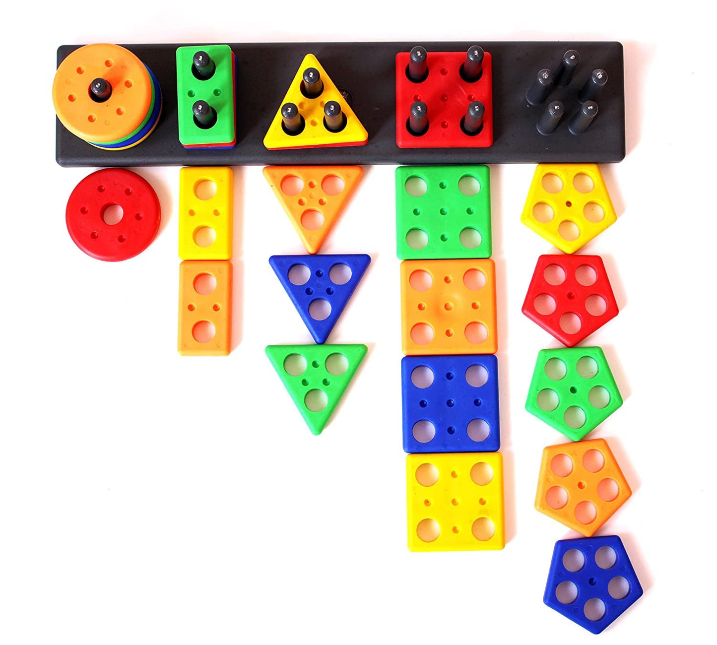 🌈Colourful Shape Plastic Puzzles Blocks🔥Logic Games🎯