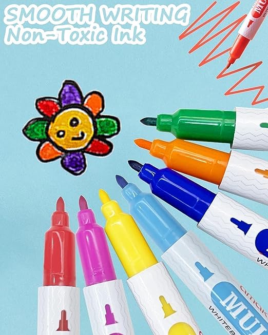 🌟Magic Water Marker Floating Ink Painting Pen || 12 Pack Water Painting Floating Marker Pen For Kids🎨🖌️