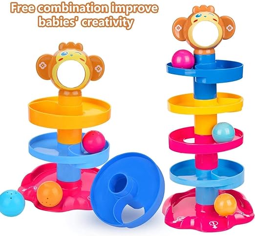 🌀5 Layer Ball Drop and Roll Swirling Tower for Baby🤩