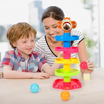 🌀5 Layer Ball Drop and Roll Swirling Tower for Baby🤩