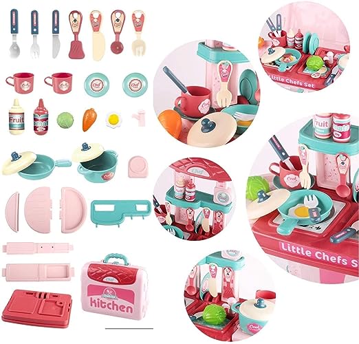 ✨🍽️Kitchen Set Toy In A Hand Bag For Kids || 2 in1 Little Chef Kitchen Play Toy Set for Kids👧