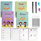 ✨Sank Magic Practice {Hindi & English} book📚(4 Book + 2 Pen+ 10 Refill +2 Grip)✍