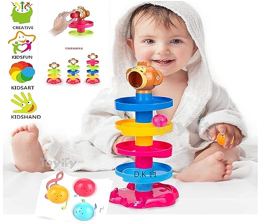 🌀5 Layer Ball Drop and Roll Swirling Tower for Baby🤩