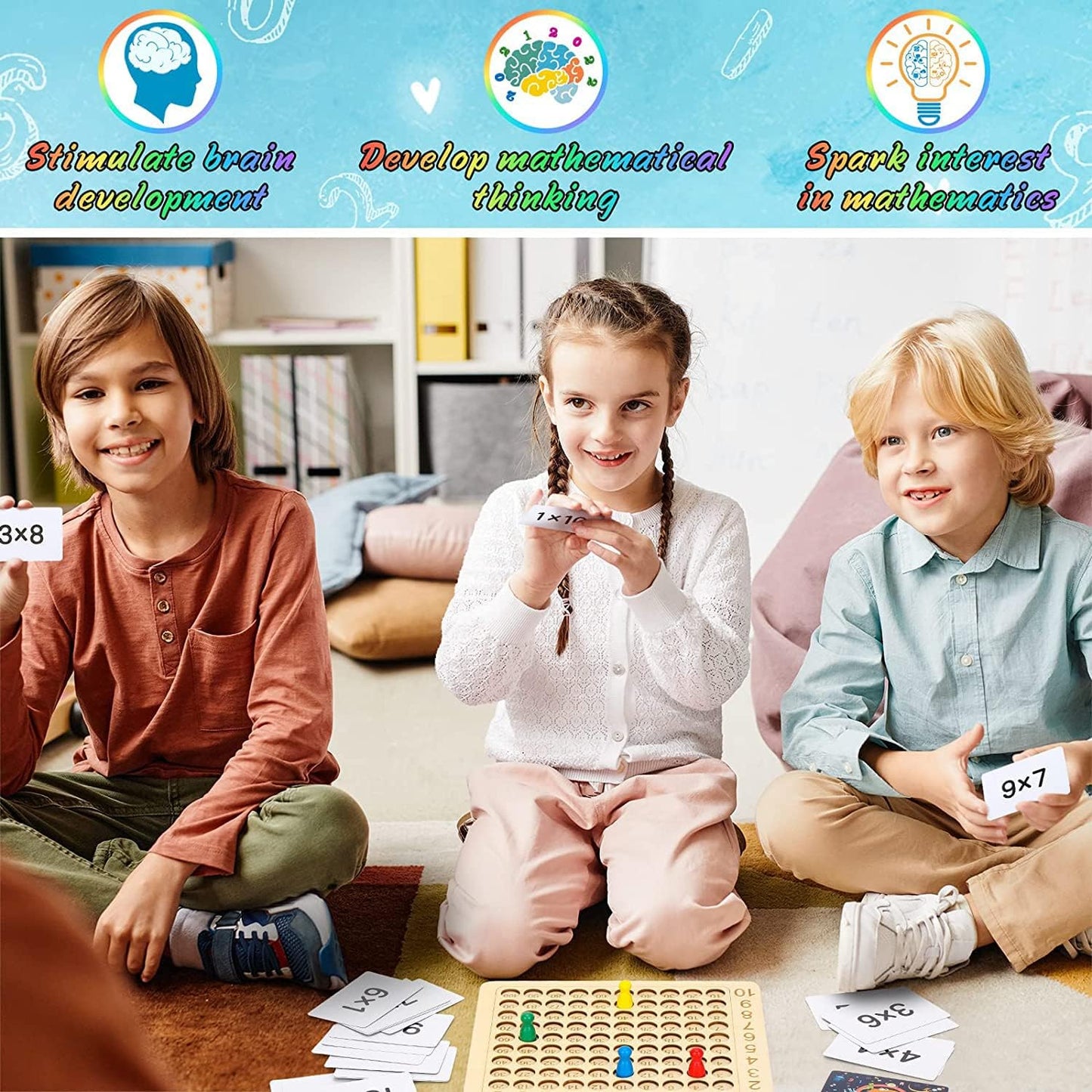 ✨Multiplication Board Game🎲 || Educational Toy || Perfect For kids🤩