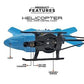 Remote Control Helicopter Toy with USB Chargeable Cable for Kids - Pack of 1