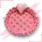 Round baby tub bed with a heart pillow (Pink and Red)