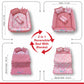 Baby box mattress with blanket and set of 4 pillows as neck support, side support and toy (Pink and Red)