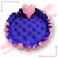 Round baby tub bed with a heart pillow (Pink and Blue)