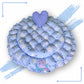 Round baby tub bed with a heart pillow (Sky and Blue)