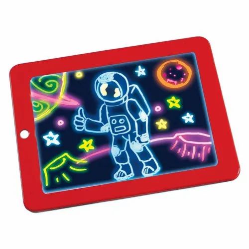 ✨Magic Sketch Drawing Pad For Kids🤩3D Light Up LED Glow Board || 3 Dual Side,30 Stencils and 8 Colorful Effects for Kids🧒